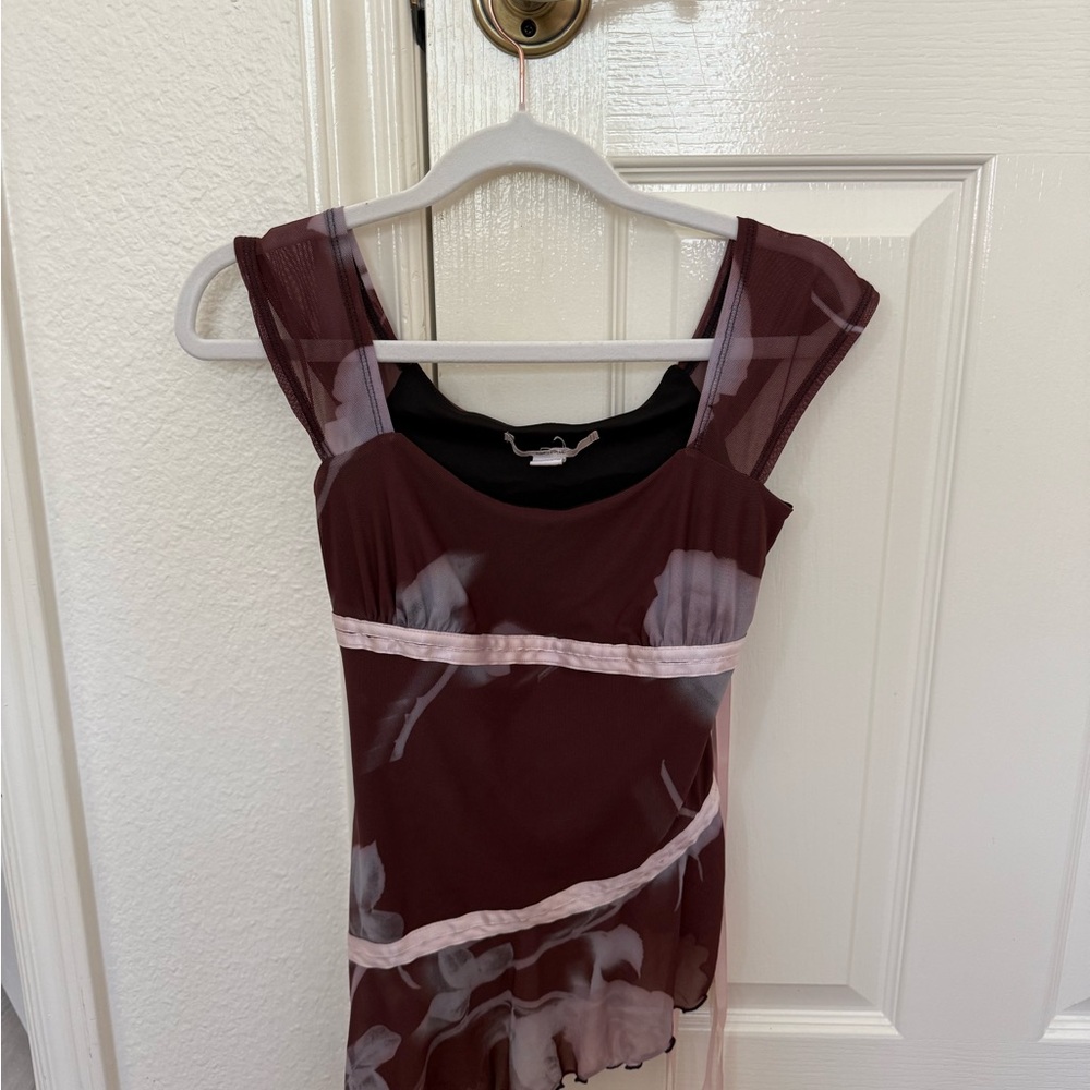 Urban Outfitters Kimchi Asymmetrical Ribbon Top